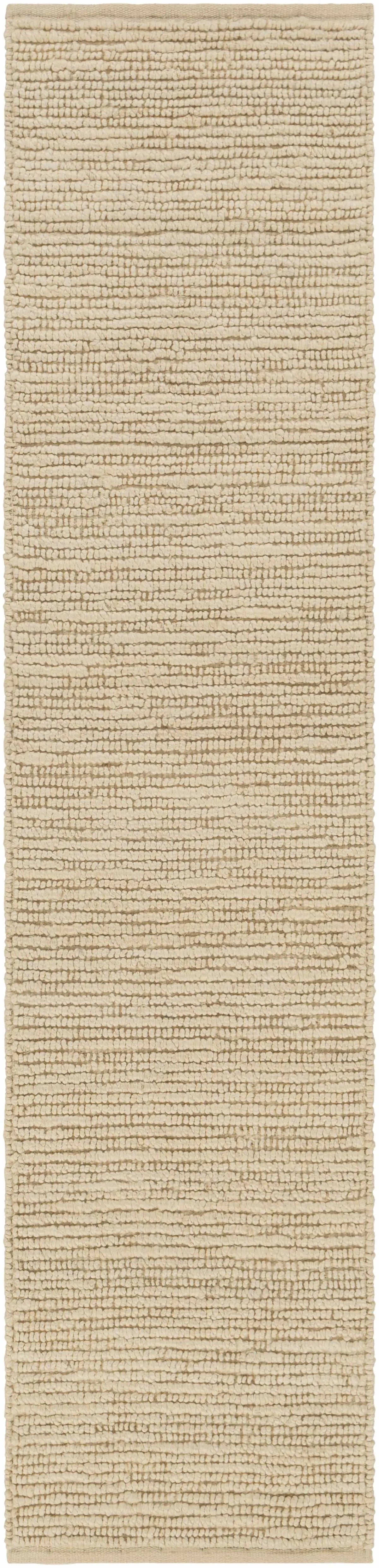 Glover Bleached Braided Jute Rug Ivory Hand Woven Medium Pile