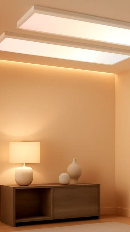 1X4 Ft LED Flat Panel Light 48W 4800 Lm Dimmable Selectable Color 2 Pack-0