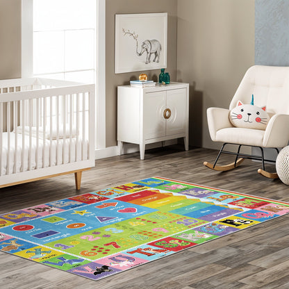 Fluxe Area Rug 100% Cotton Kilim Woven Stain Resistant Non-Slip-3