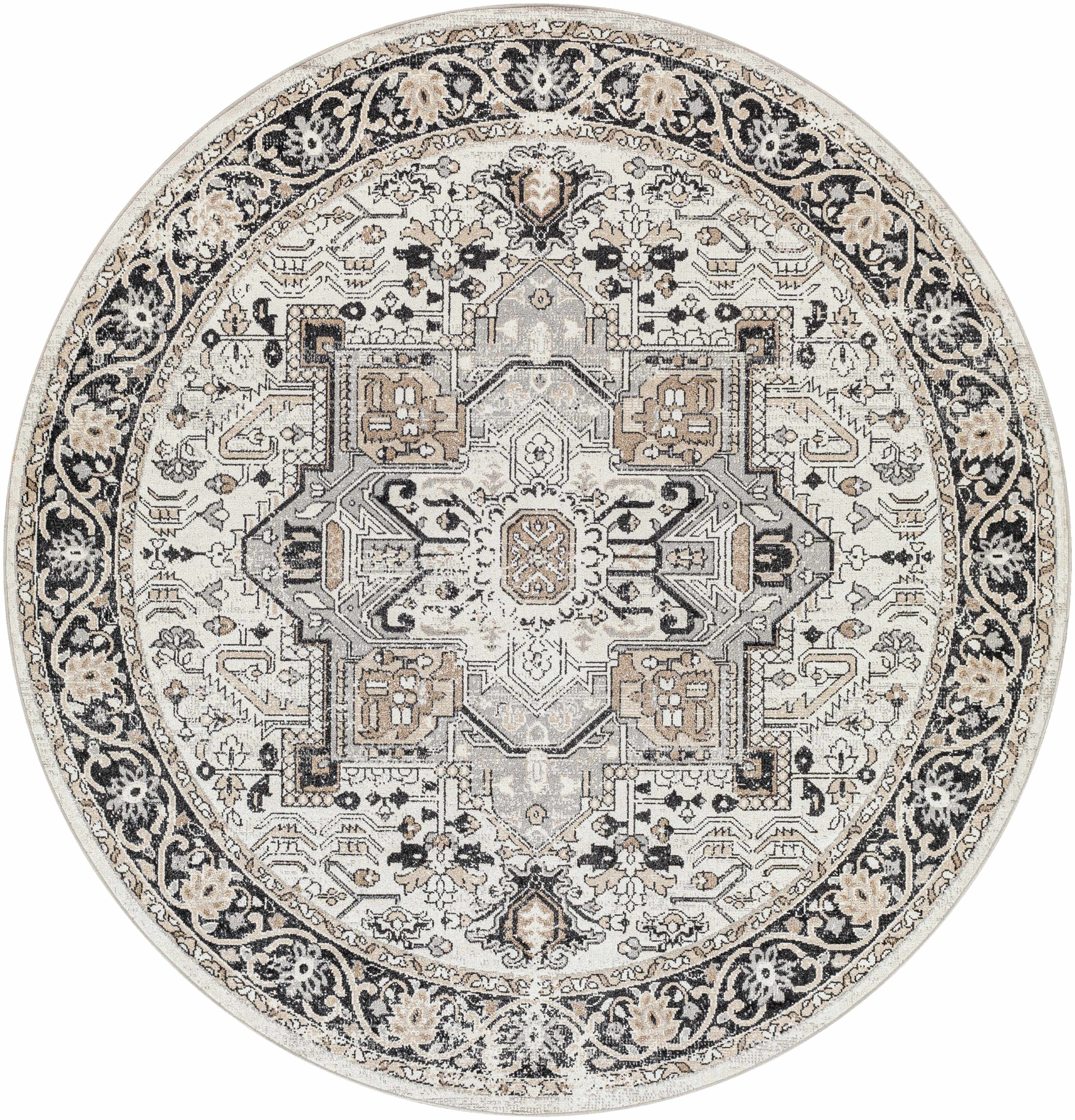 Cabacungan Washable Area Rug Traditional Machine Woven Polyester-6