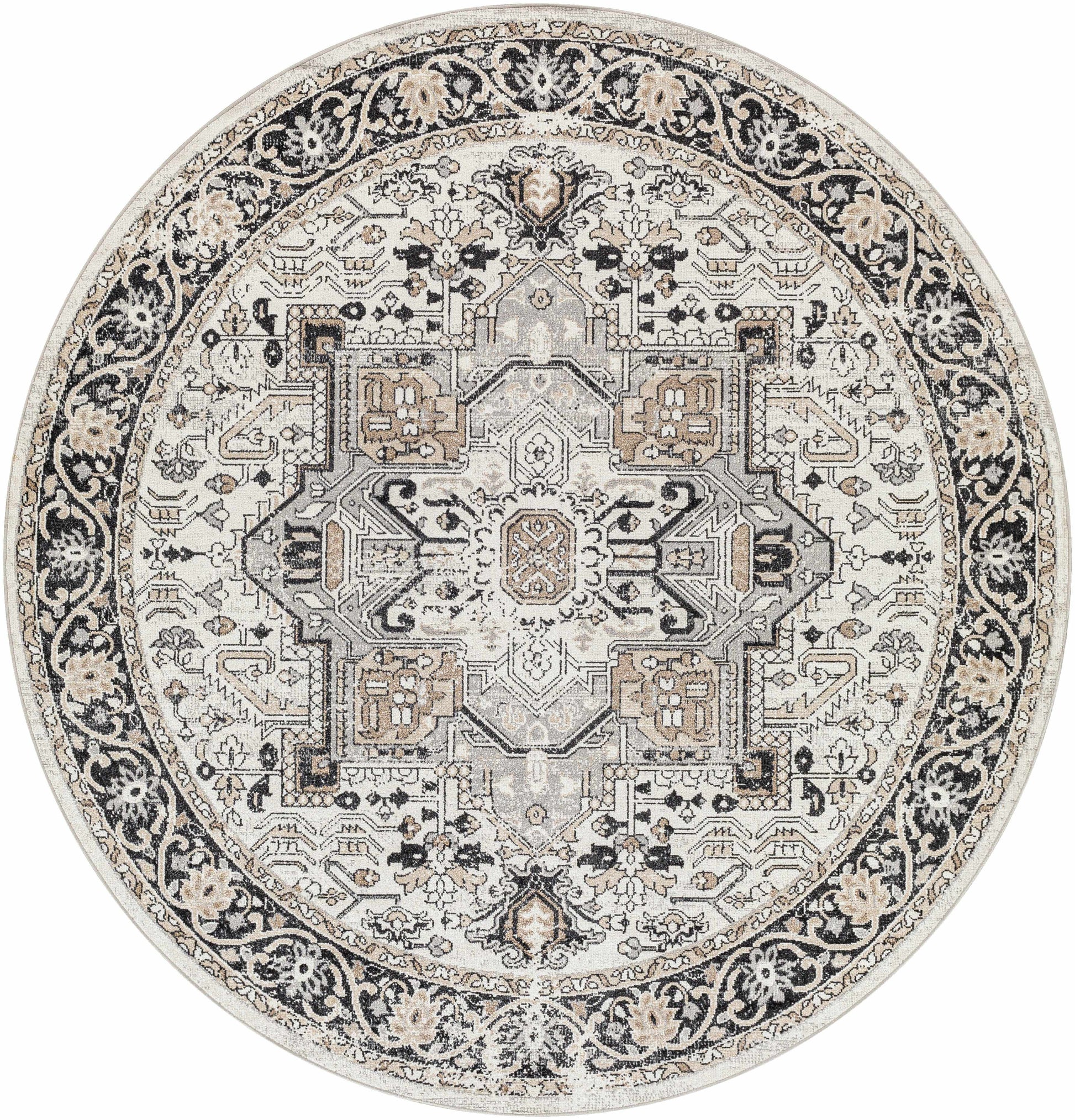 Cabacungan Washable Area Rug Traditional Machine Woven Polyester-6