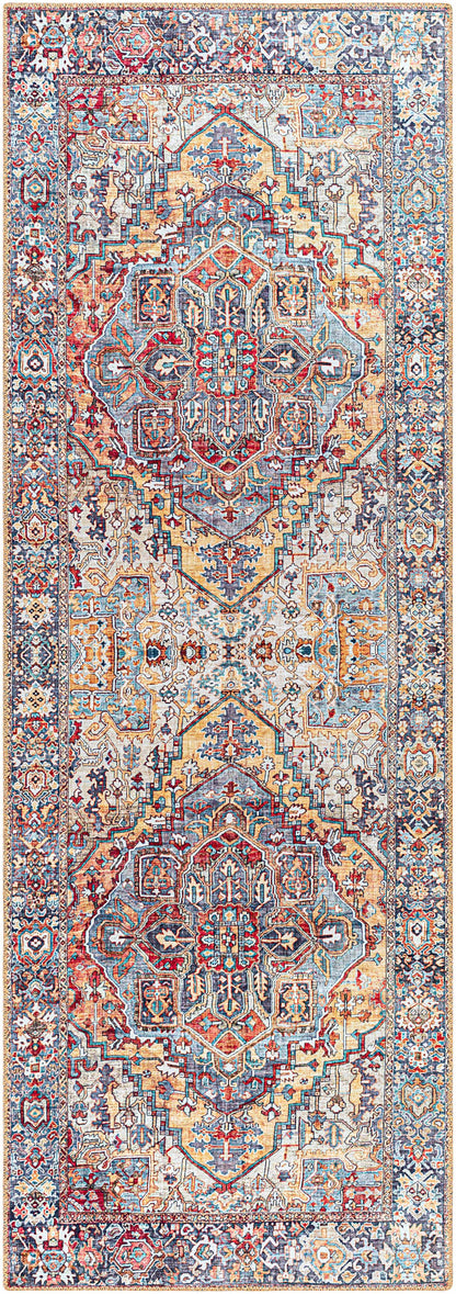 Neyland Iris Area Rug 2358 Machine Woven Polyester Traditional Medallion-5