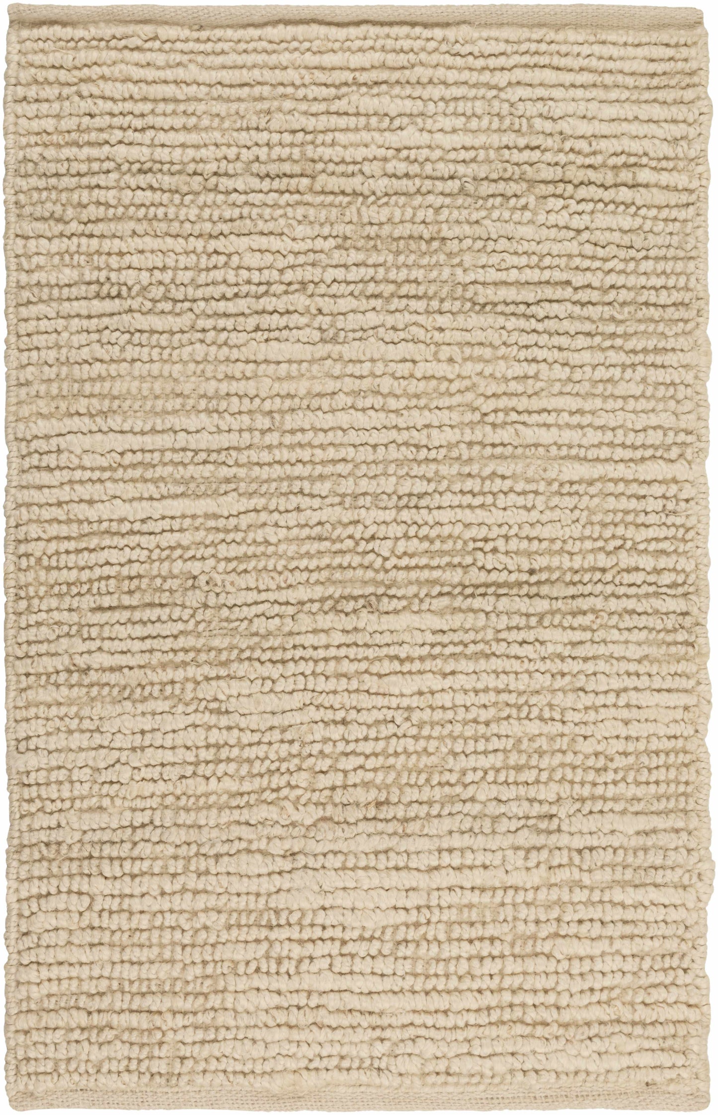 Glover Bleached Braided Jute Rug Ivory Hand Woven Medium Pile