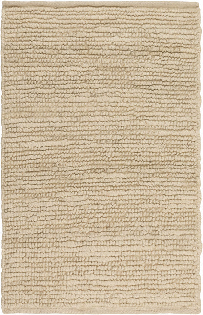 Glover Bleached Braided Jute Rug Ivory Hand Woven Medium Pile