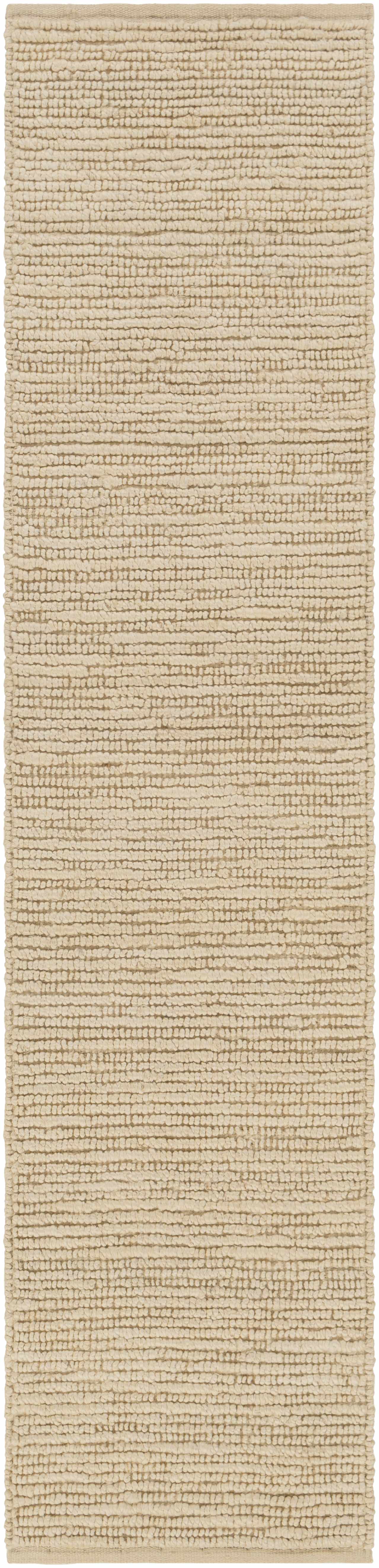 Glover Bleached Braided Jute Rug Ivory Hand Woven Medium Pile