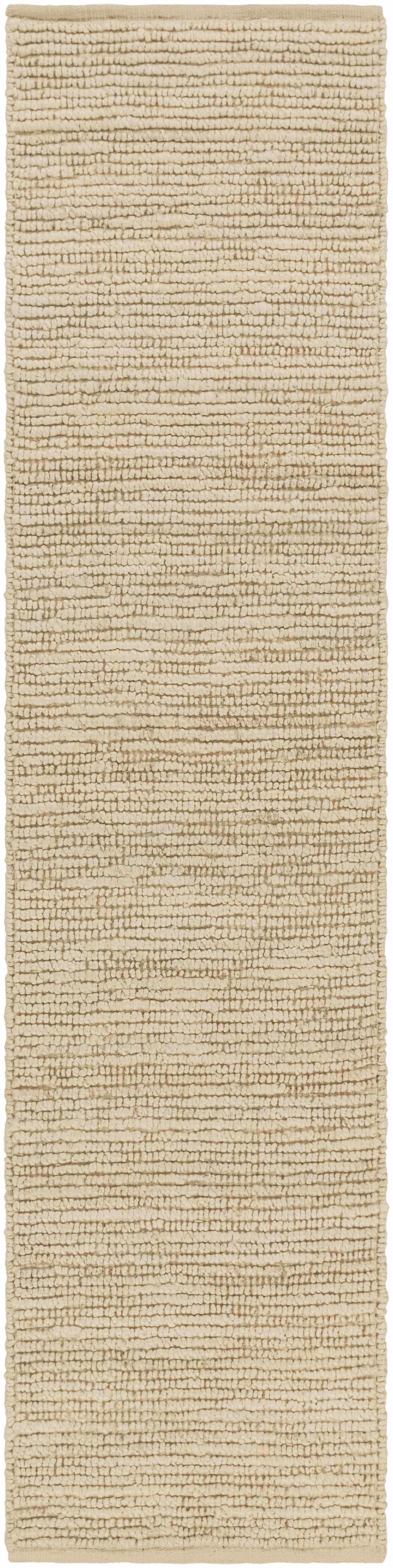 Glover Bleached Braided Jute Rug Ivory Hand Woven Medium Pile