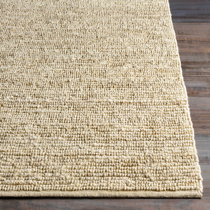 Glover Bleached Braided Jute Rug Ivory Hand Woven Medium Pile