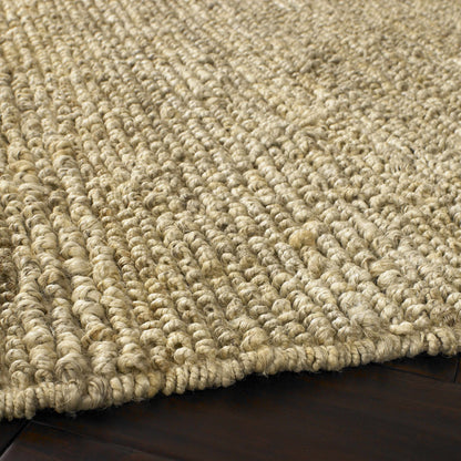 Glover Bleached Braided Jute Rug Ivory Hand Woven Medium Pile