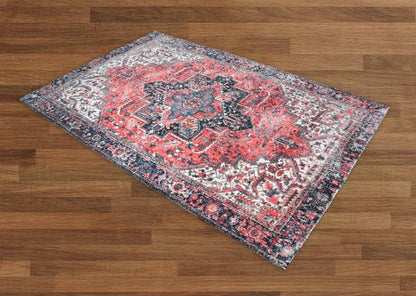 Multi Size Handmade Hand-Woven Traditional Oriental Area Rug Rust Ivory-2