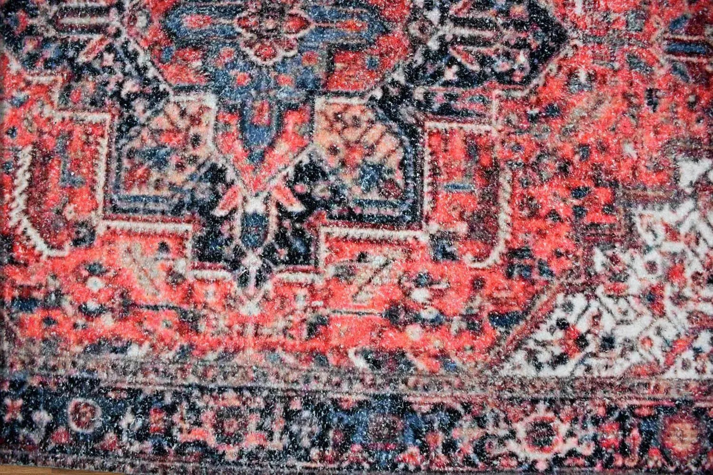 Multi Size Handmade Hand-Woven Traditional Oriental Area Rug Rust Ivory-4