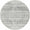 Round gray area rug with a textured pattern on a white background