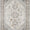 Decorative rug with geometric pattern on a light background