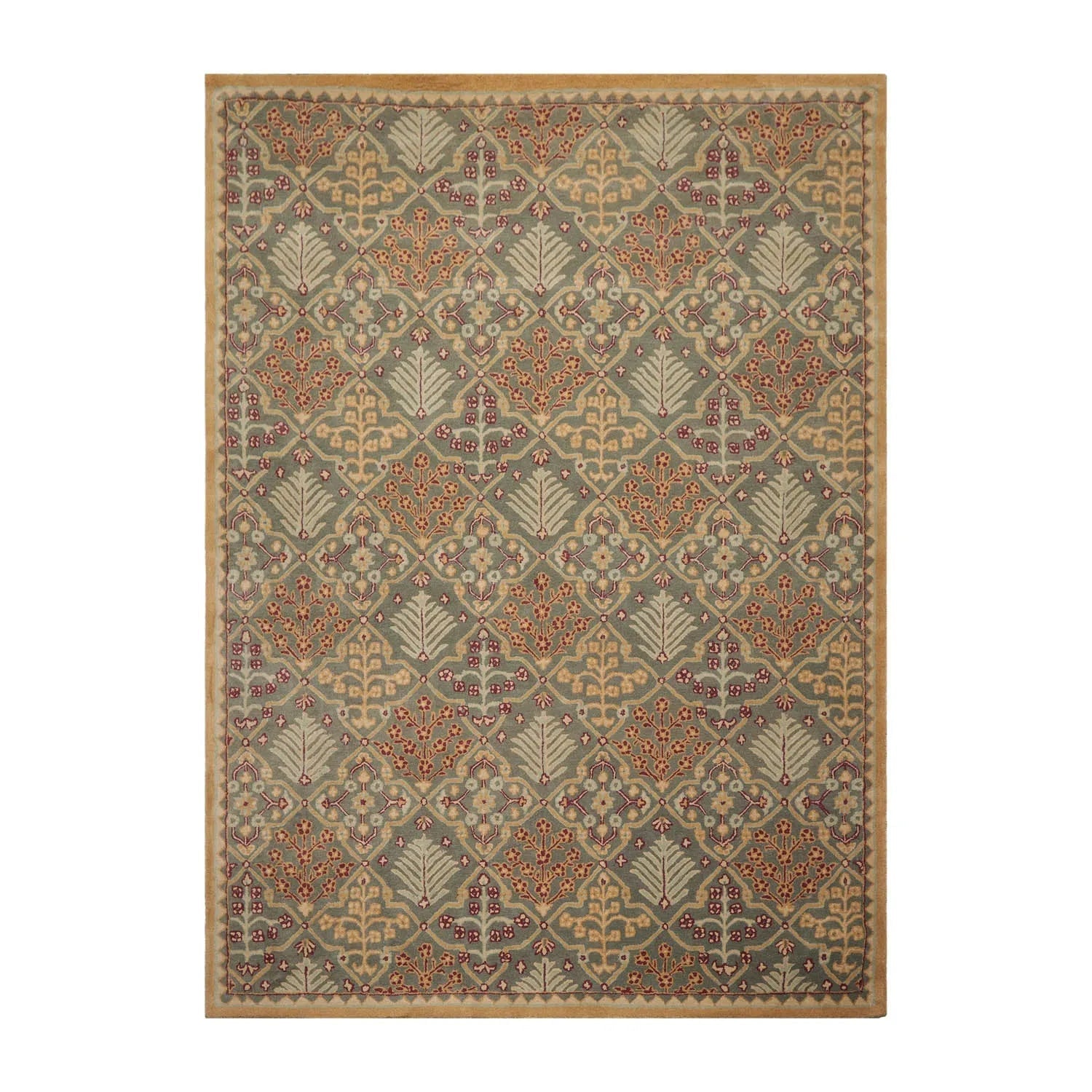 LoomBloom Hand Tufted Celadon Wool Oriental Area Rug Multiple Sizes-2