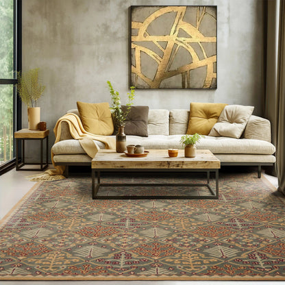 LoomBloom Hand Tufted Celadon Wool Oriental Area Rug Multiple Sizes-0