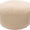 Beige ottoman on a white background