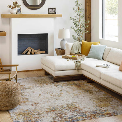 Middelburg Rock Pattern Luxe Area Rug Machine Woven Polyester
