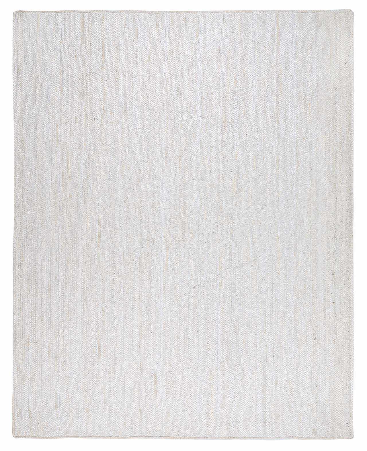 Textured white rug on a white background
