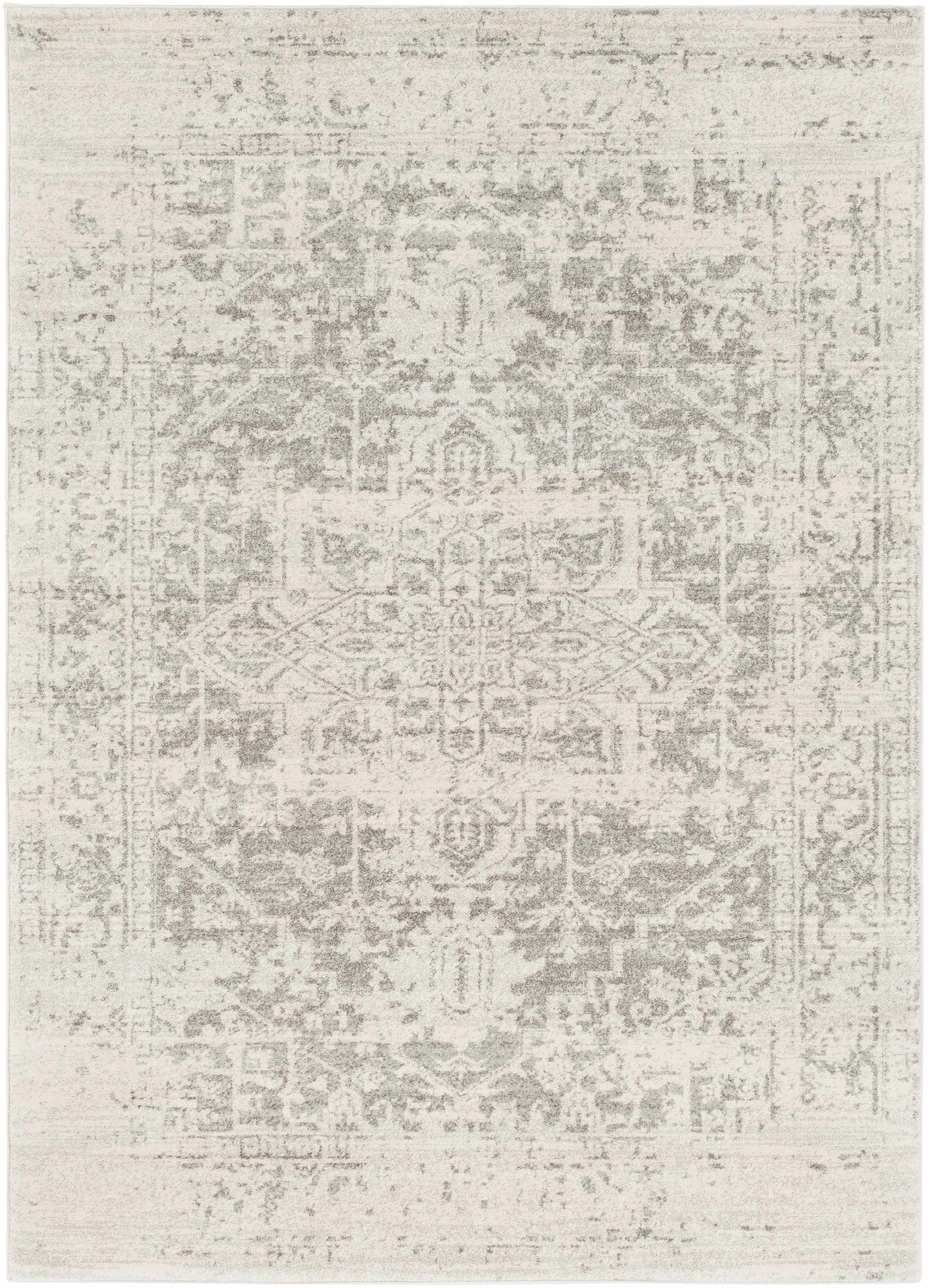 Hauteloom Rachel Area Rug Medium Pile Traditional Charcoal Gray