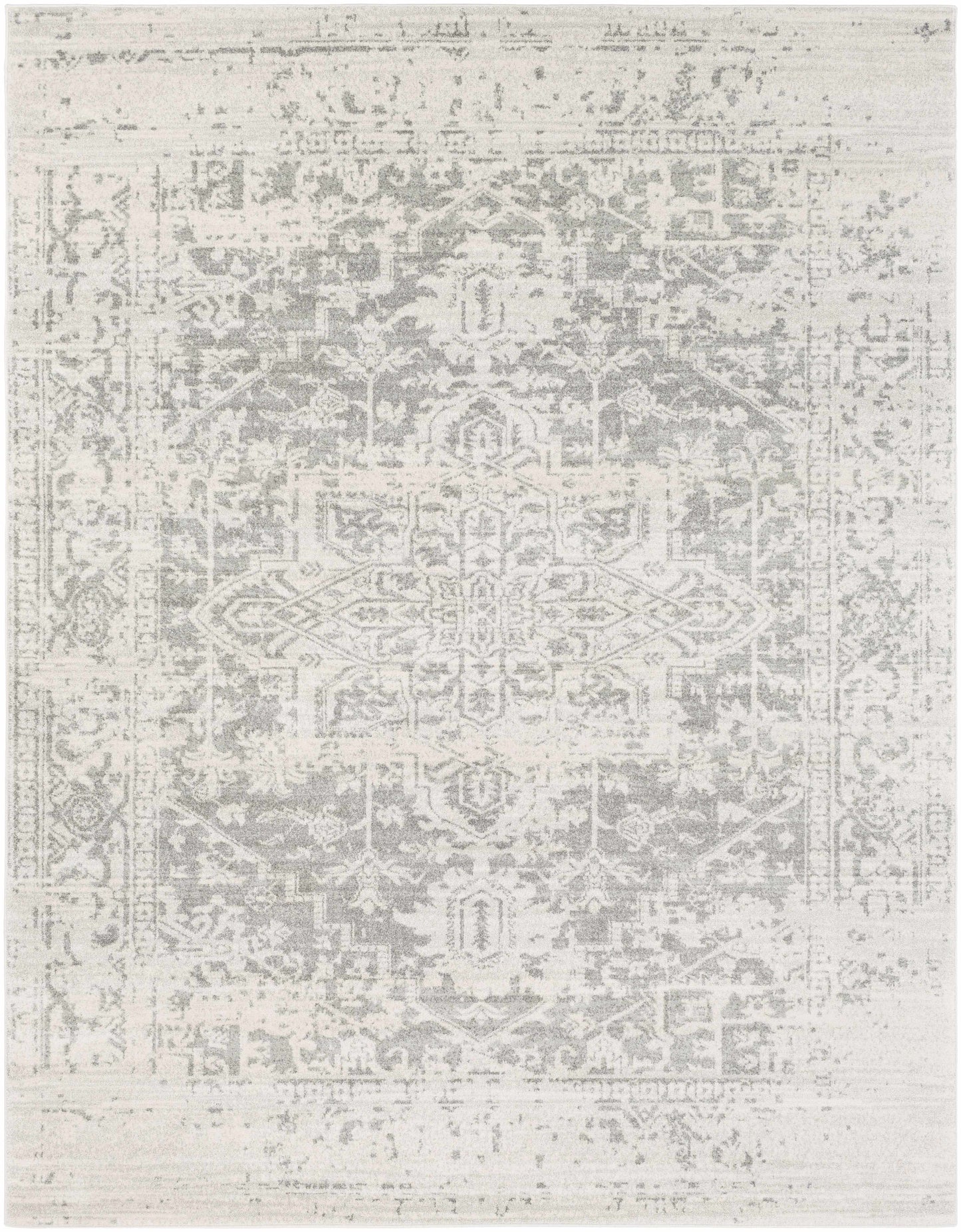 Hauteloom Rachel Area Rug Medium Pile Traditional Charcoal Gray