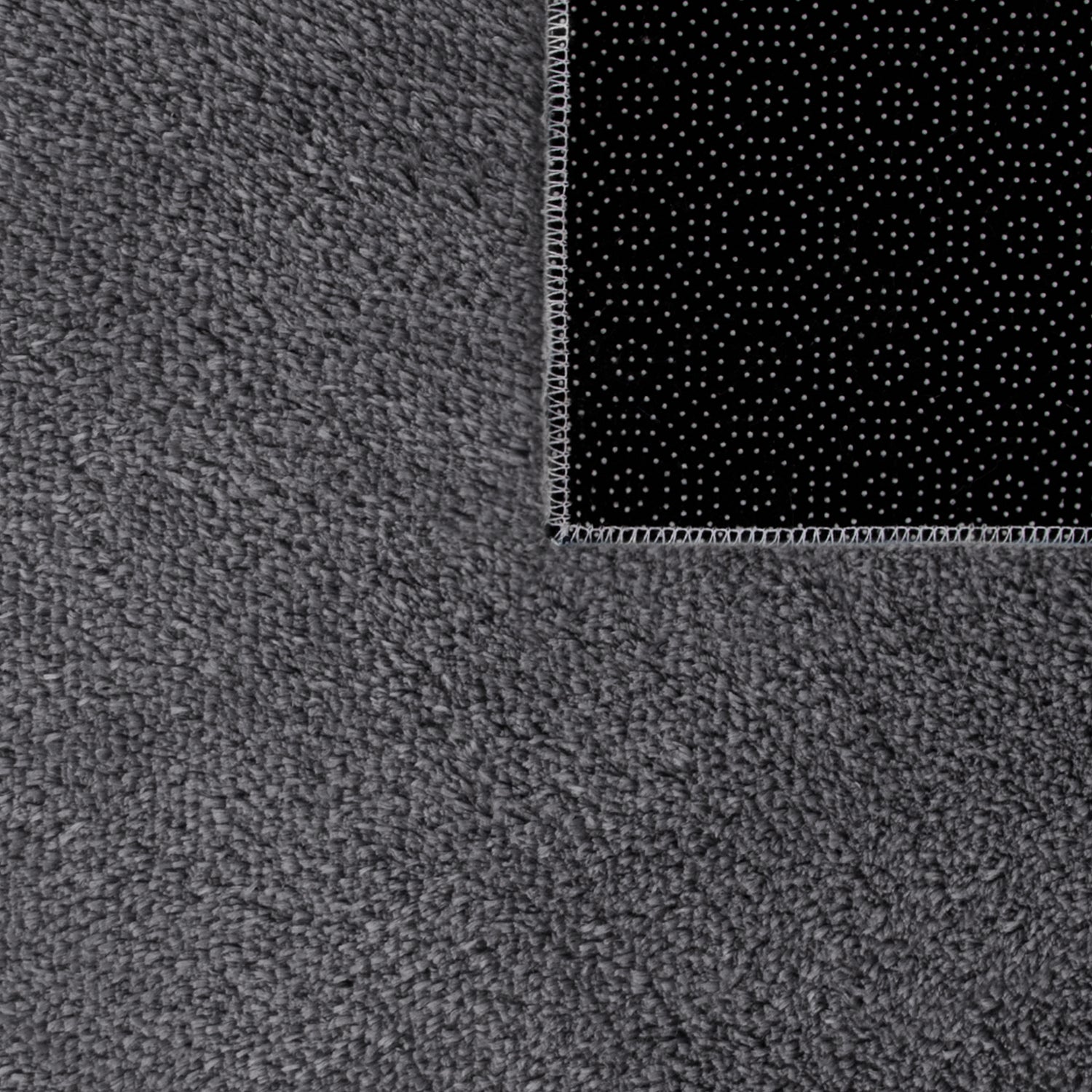 Gray carpet texture with a black border