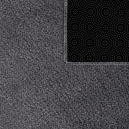 Gray carpet texture with a black border