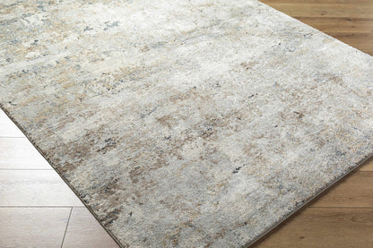 Textured area rug on a wooden floor