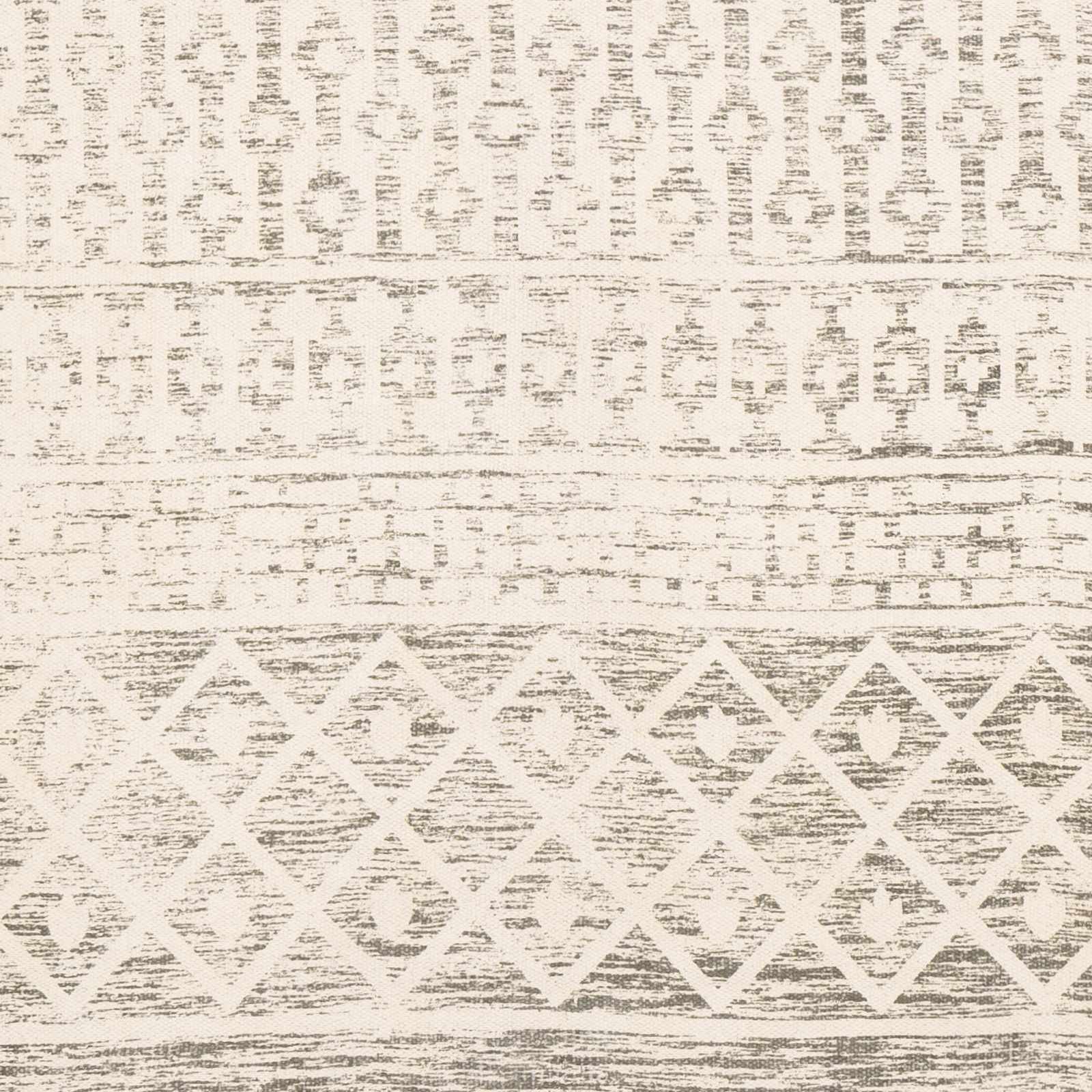 Textured patterned wallpaper with geometric design on a neutral background