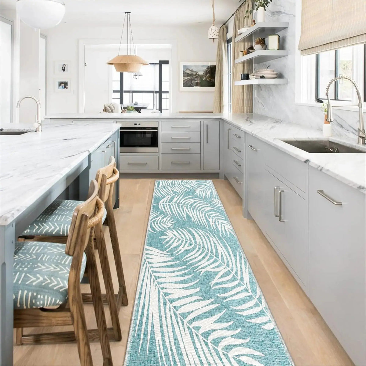 Zed Area Rug 100% Cotton Kilim Woven Stain Resistant Non-Slip-1